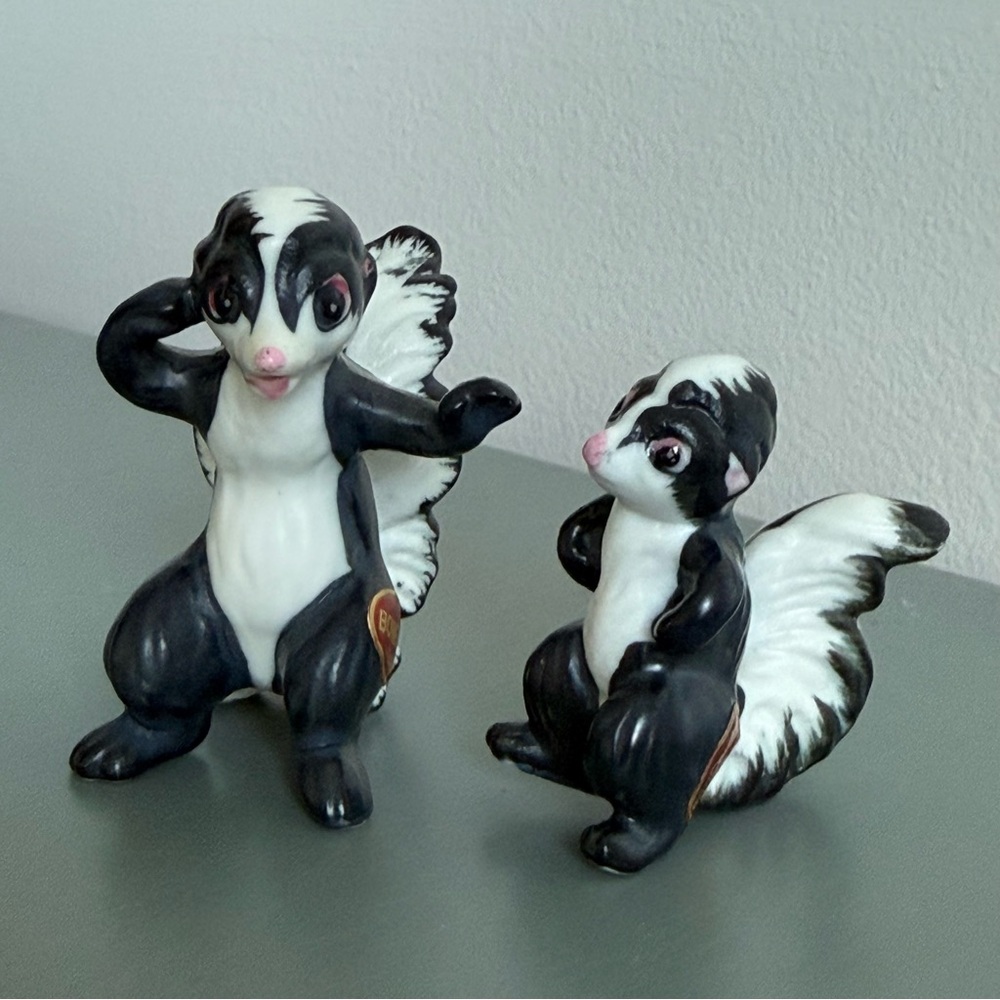 Vintage bone china skunk from Japan